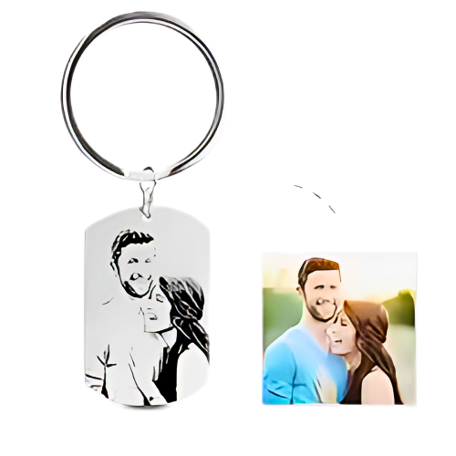 Custom Tag Outline Keychain